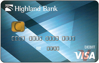 Highland Bank's Blue Diamond Card Option