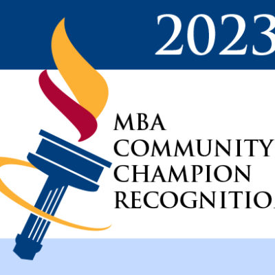 2023 MBA Community Champion Recognition logo